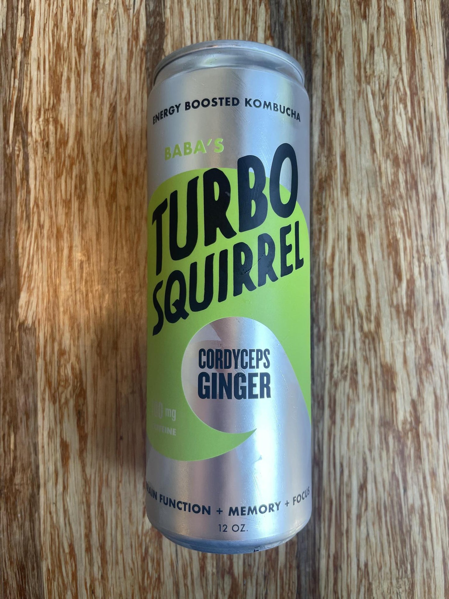 Cordyceps Ginger Kombucha - Turbo Squirrel 12oz