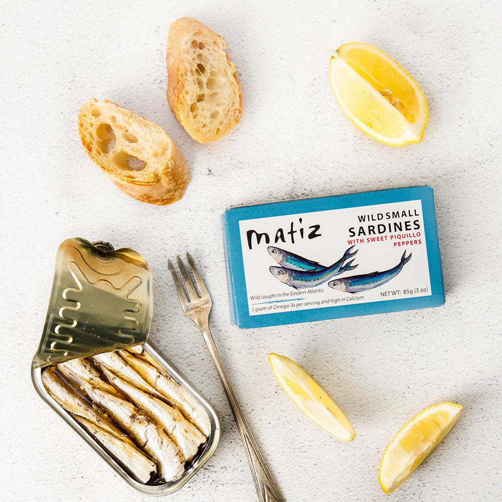 Wild Small Sardines with Sweet Piquillo Peppers 3oz - Matiz
