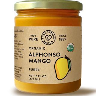 Alphonso Mango Puree, Certified Organic