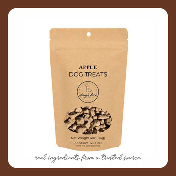 Apple Dog Treats, Preservative Free, Small Batch, Oven Baked