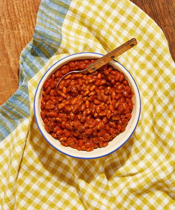 Apricot Glazed Baked Beans 15oz - Heyday Canning Co