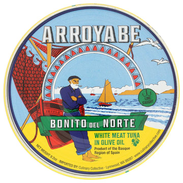 Arroyabe Bonito in Oil - 9.2oz Round Tin
