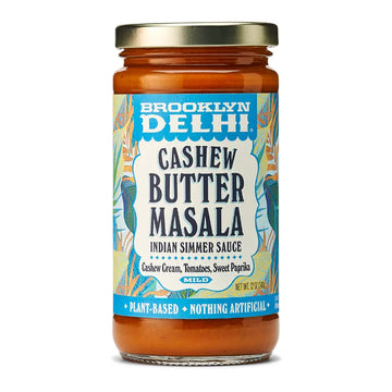Jar of Brooklyn Delhi Cashew Butter Masala on a white background