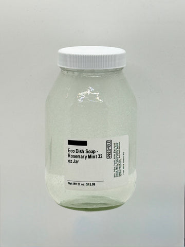 Eco Dish Soap- Rosemary Mint 32 oz Jar