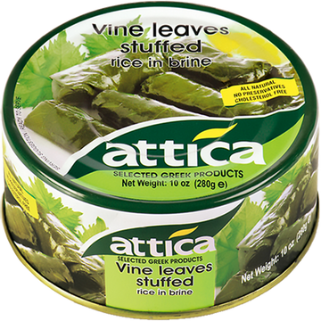 Grape Leaves Stuffed with Rice in Oil 10oz - Attica