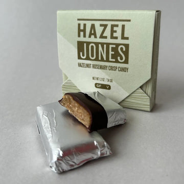 Hazel Jones - Hazelnut Rosemary Crisp Candy in 70% Chocolate