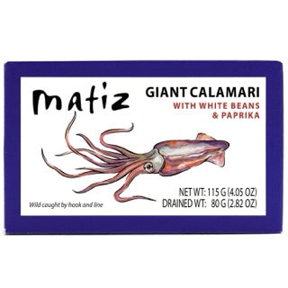 Matiz Giant Calamari with White Beans & Pimenton, 4.1oz