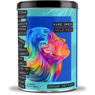 Natural Process Ground Coffee, Wild Muse, 10oz Tin