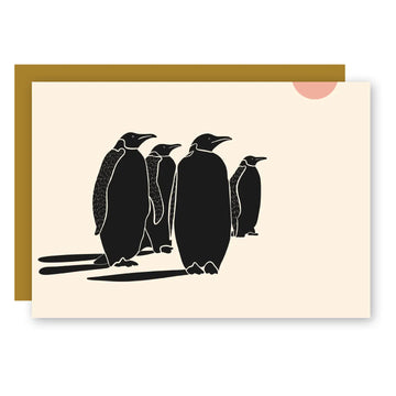 "Nordic Penguins" Greeting Card W. Envelope