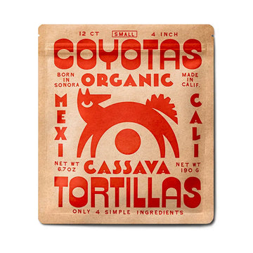 Organic Cassava Tortillas Small (4")