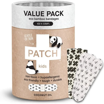 Patch Value Pack - 100 Panda Bamboo Bandages