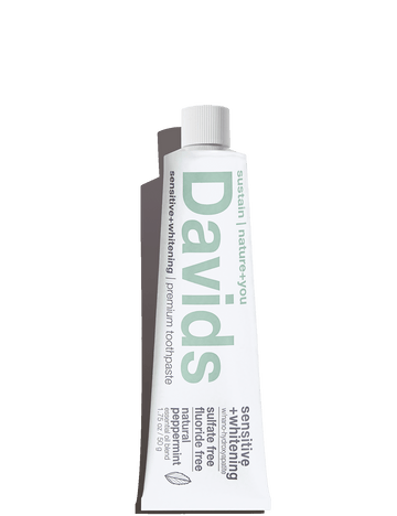 Travel Size Sensitive + Whitening Peppermint Toothpaste - Davids