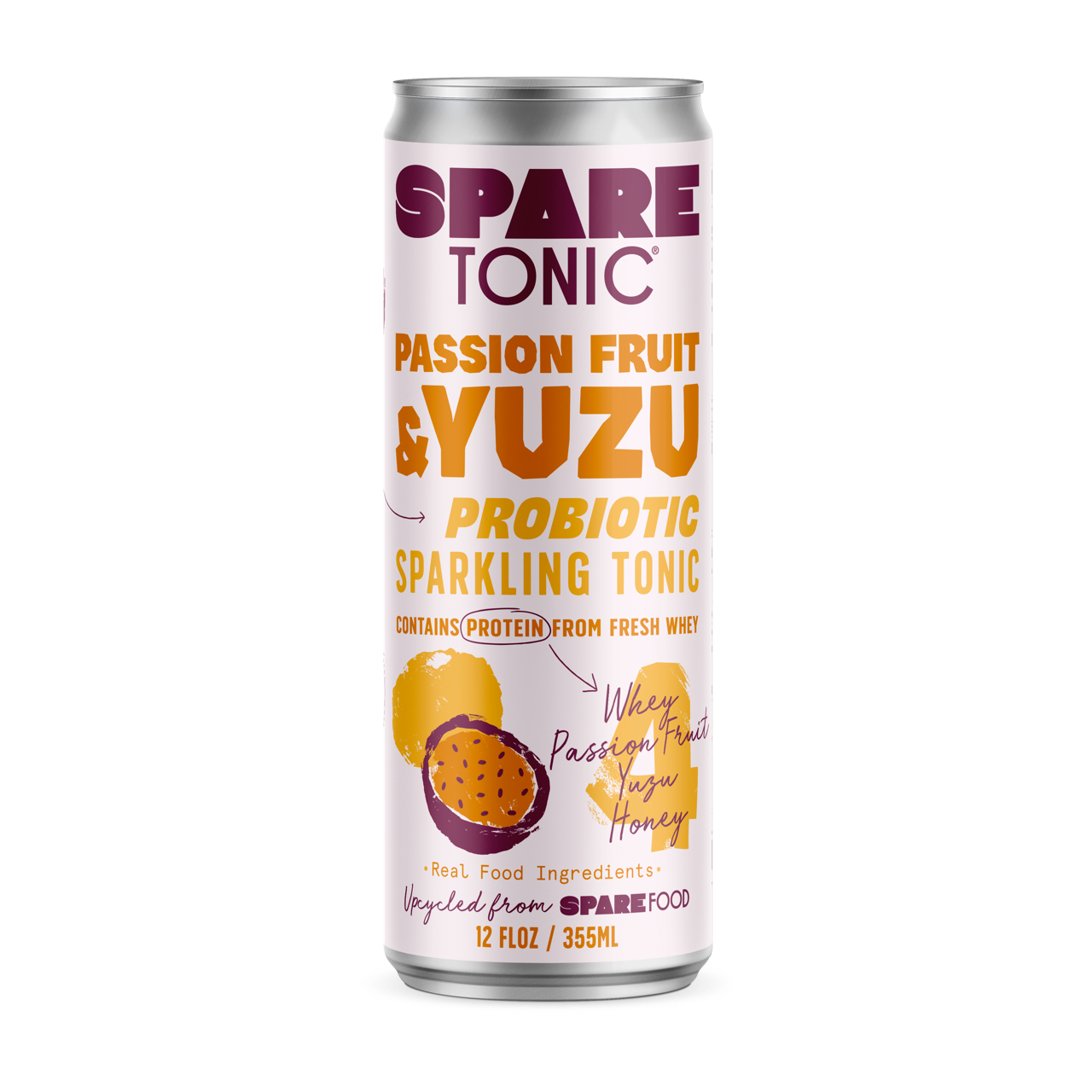 Passion Fruit & Yuzu Tonic 12oz - Spare Tonic