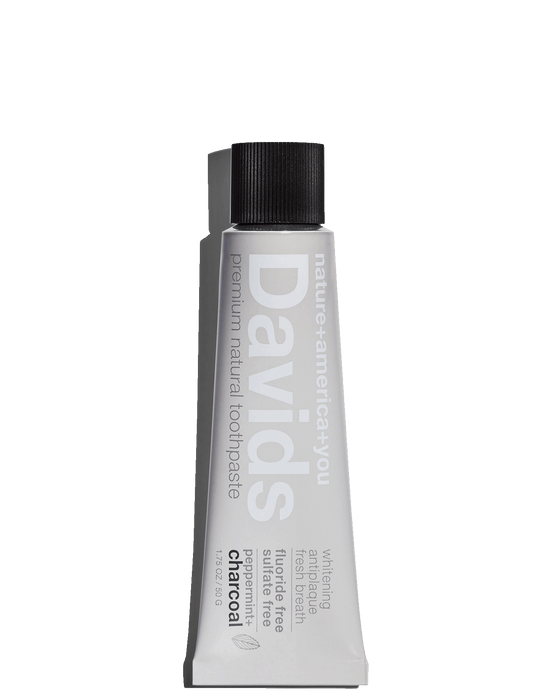 Travel Size Charcoal + Peppermint Toothpaste - Davids
