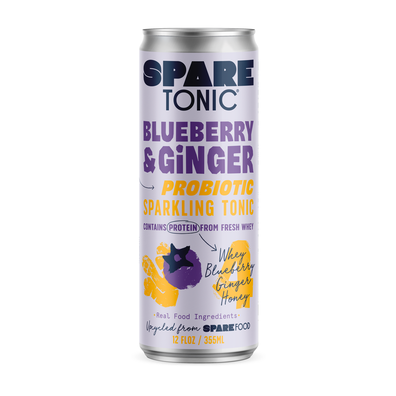 Blueberry & Ginger Tonic 12oz - Spare Tonic
