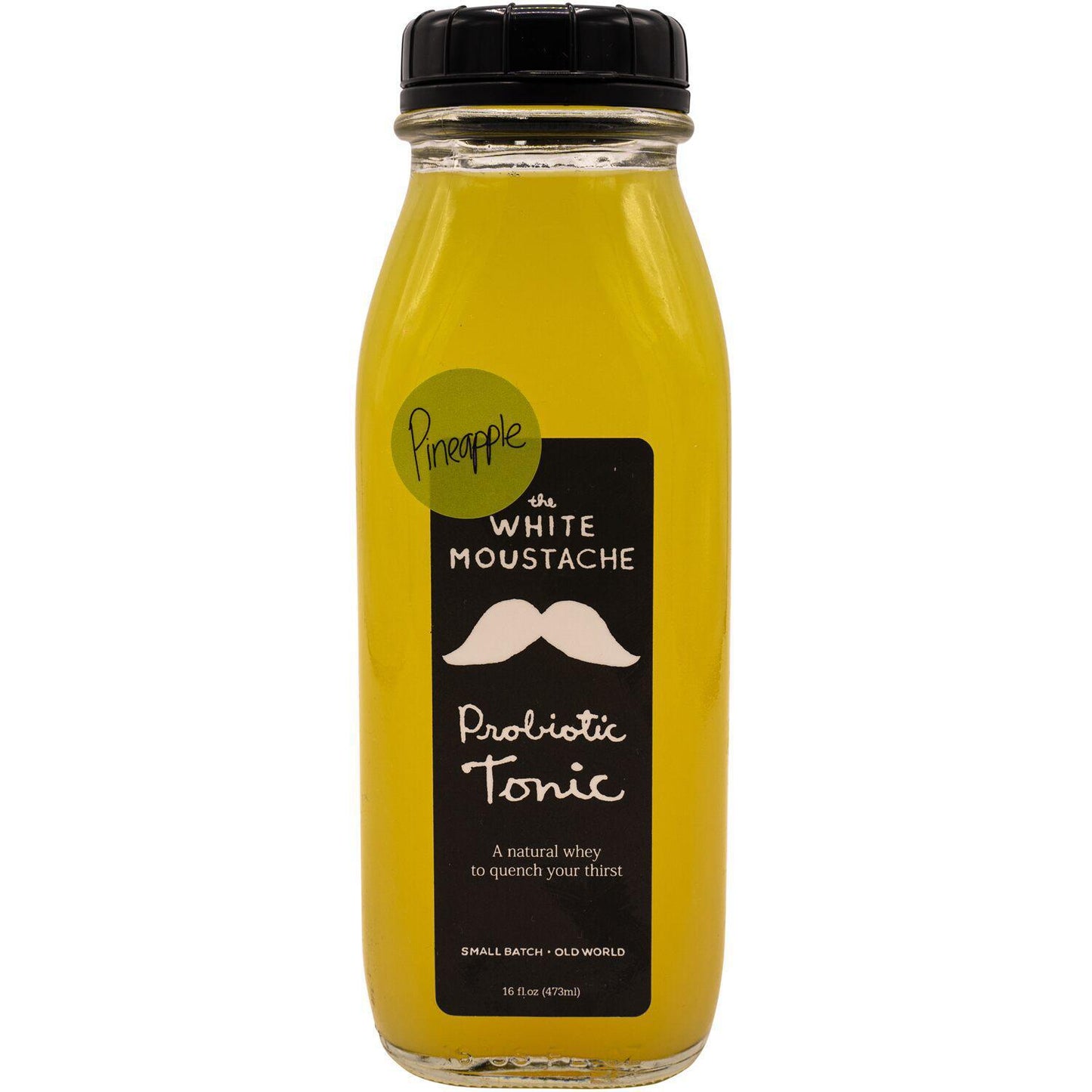 Probiotic Tonic, Pineapple Whey 16 fl oz - The White Moustache