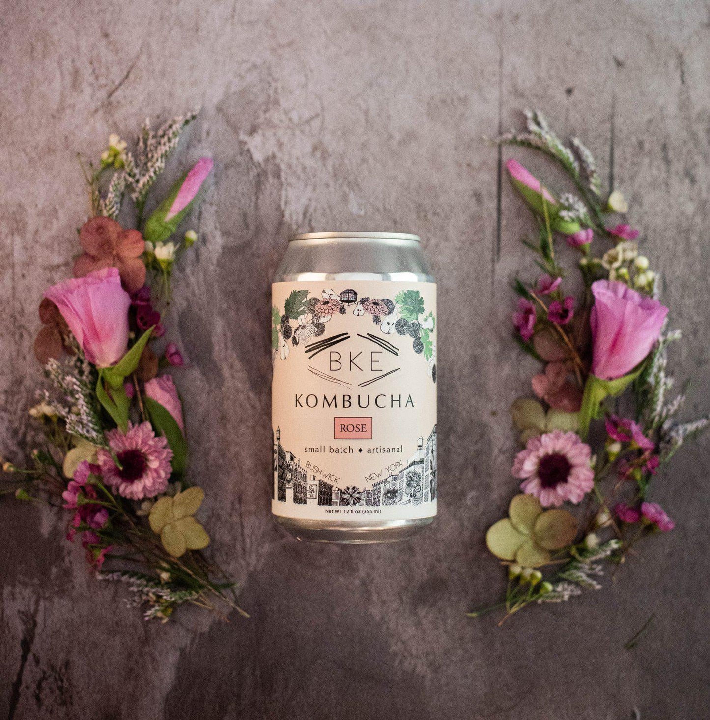 BKE Rose Kombucha 12oz Can