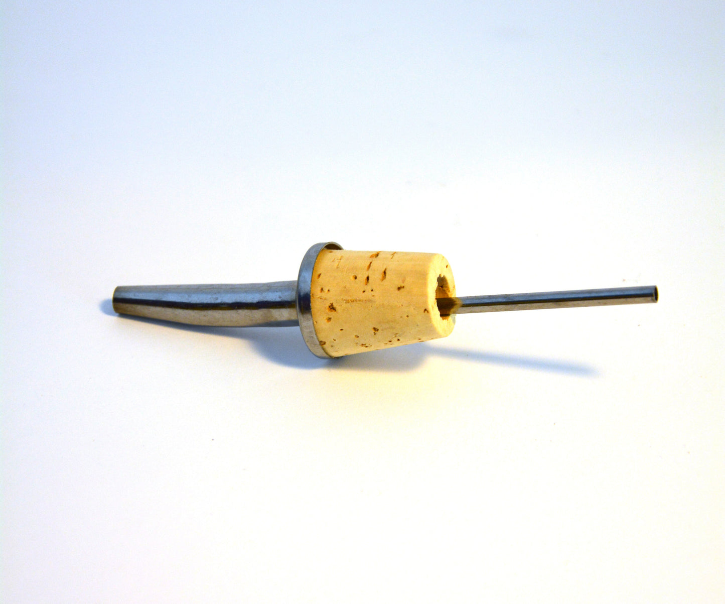 Pour Spout - Chrome Tapered w/ Natural Cork