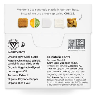 Boost Gum (Lemongrass, Turmeric, Cayenne) - Simply Gum
