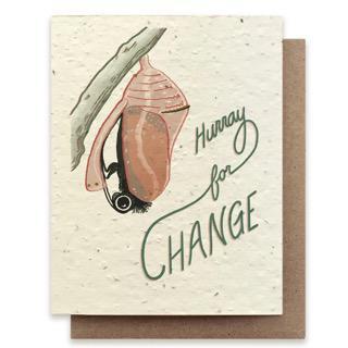 Hurray For Change Butterfly Plantable Wildflower Seed Card