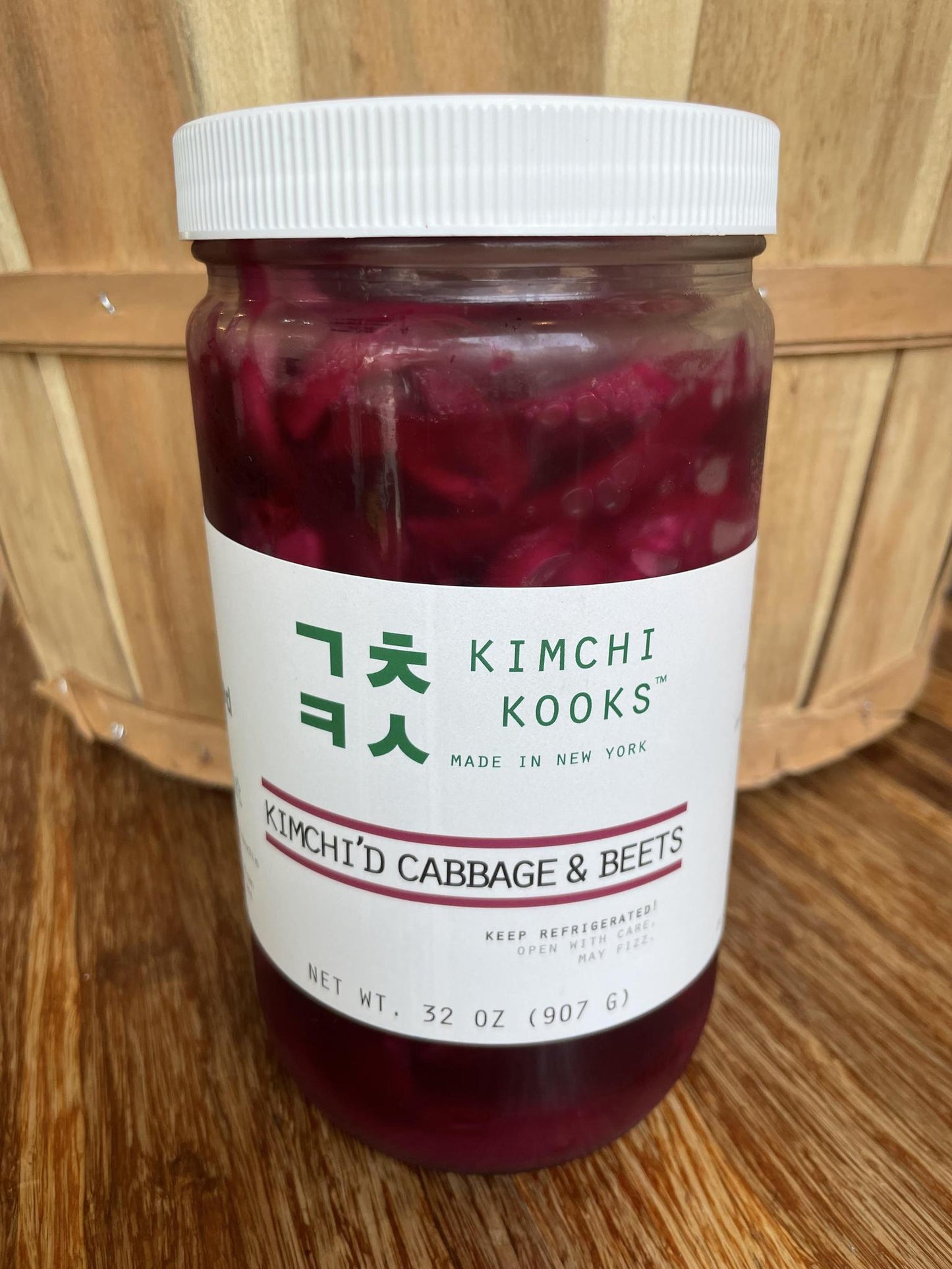 Kimchi'd Cabbage & Beets - Kimchi Kooks 32 oz