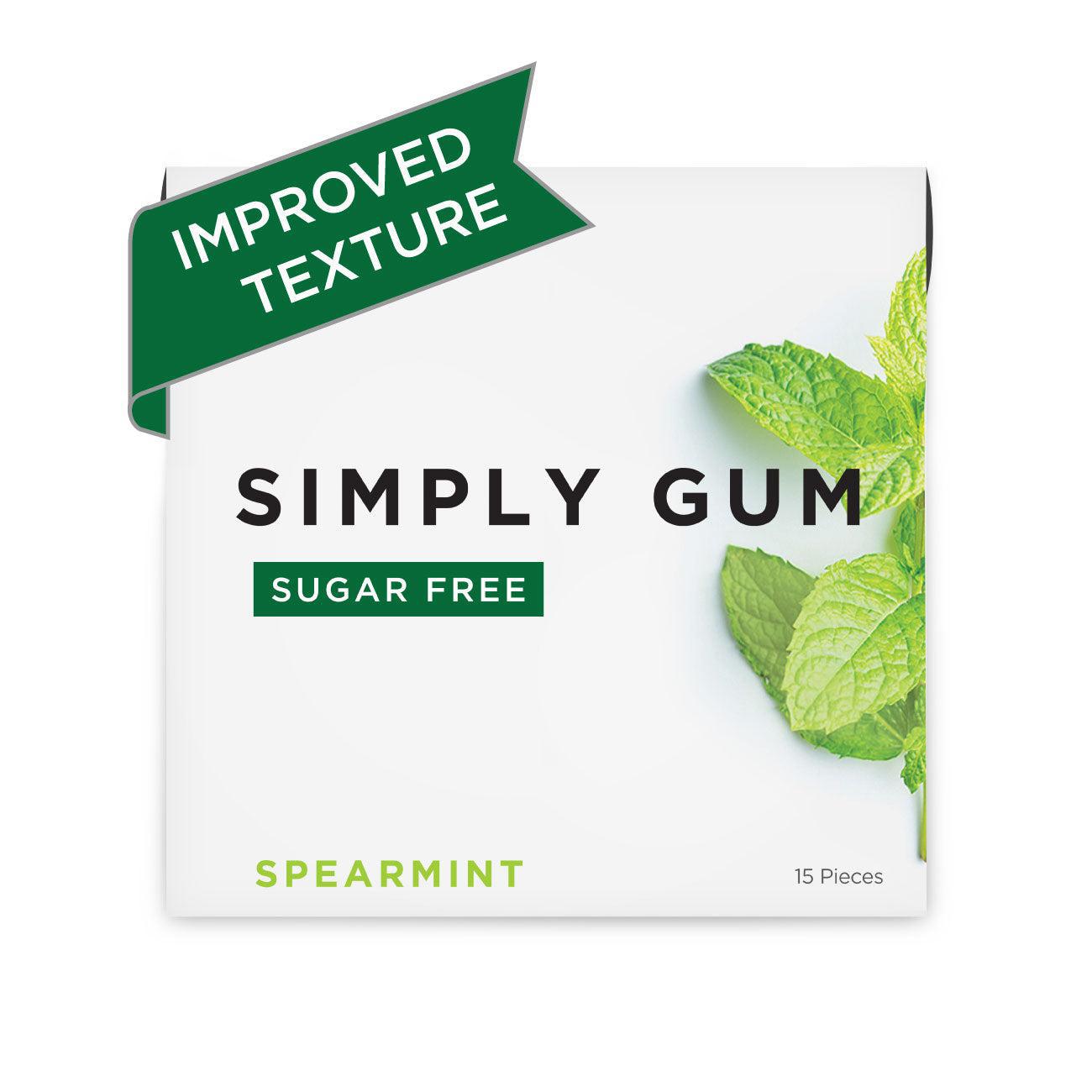 Spearmint Gum (Sugar Free) - Simply Gum