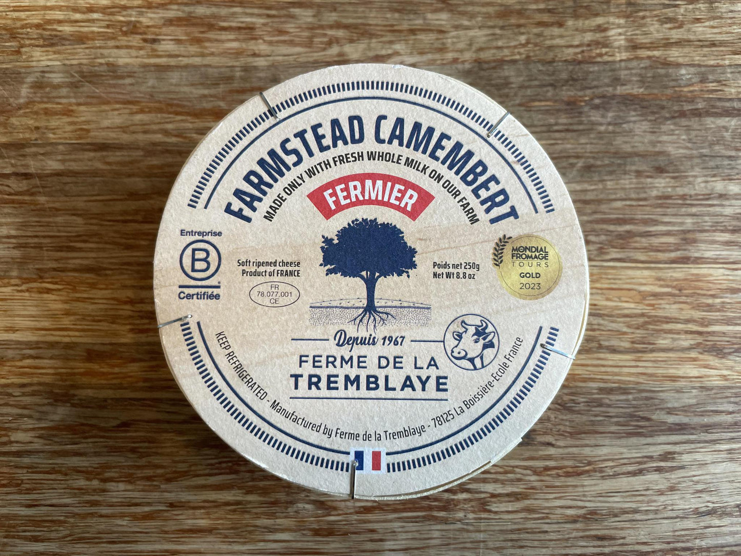 Farmstand Camembert Fermier Cheese 8.8oz - Ferme de la Tremblaye