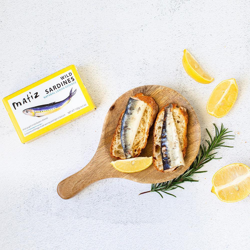Wild Sardines with Lemon 4.2oz - Matiz