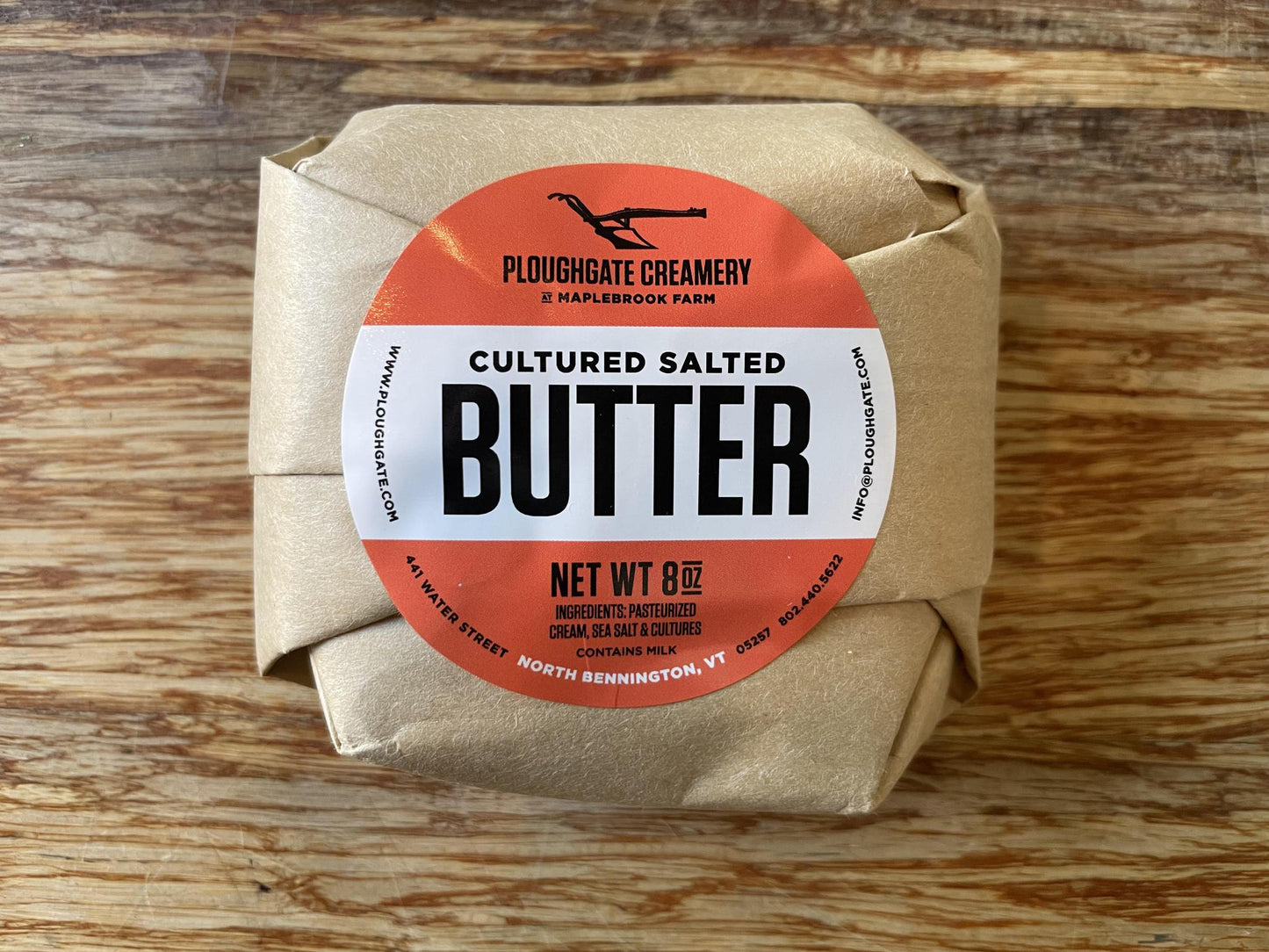 Cultured Salted Butter 8oz - Ploughgate Creamery