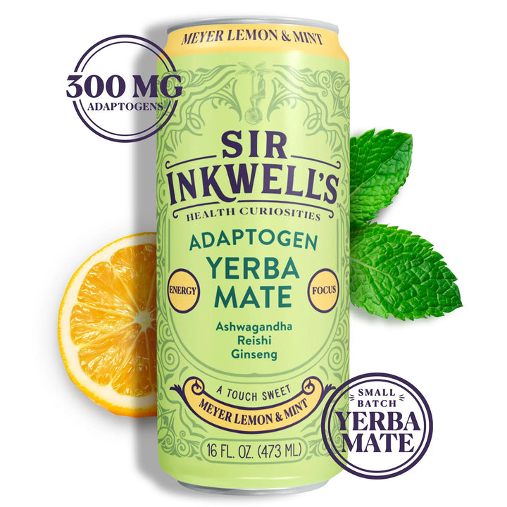 Adaptogen Infused Meyer Lemon & Mint Yerba Mate