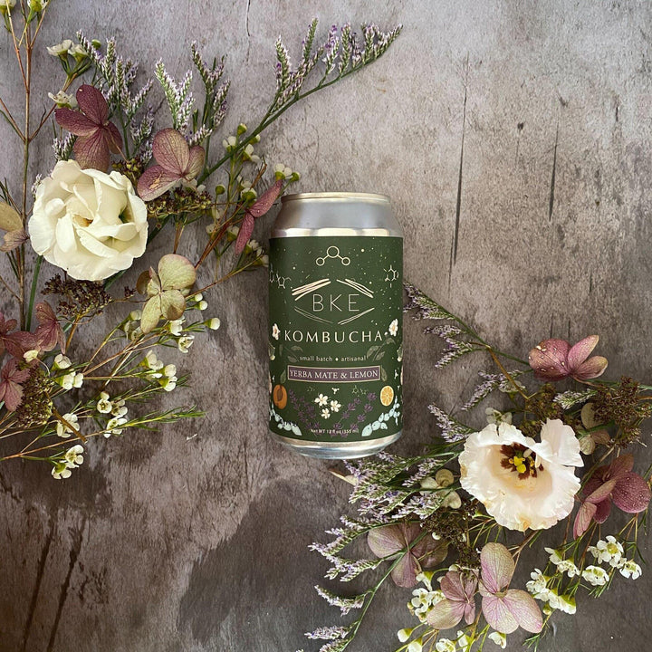 BKE Yerba Mate & Lemon Kombucha 12oz Can