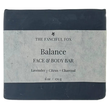 Black face and body bar with 'The Fanciful Fox' label on a white background