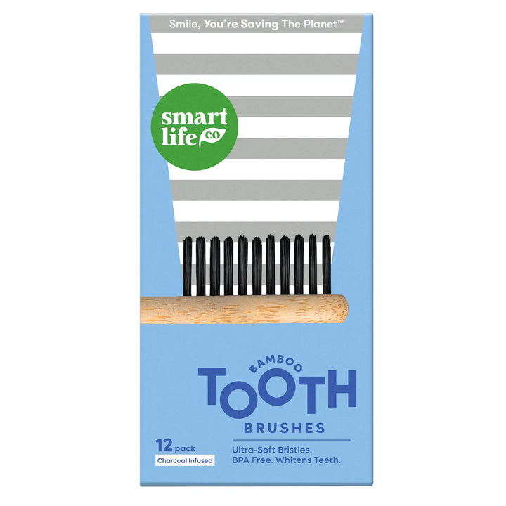 Bamboo Toothbrushes - 12 Pack