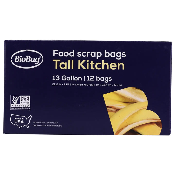 Biobag 100% Compostable 13-Gallon Tall Food Waste Bag (144)