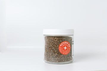 Chia Seeds, Black, Organic, Net Weight 0.57 lbs