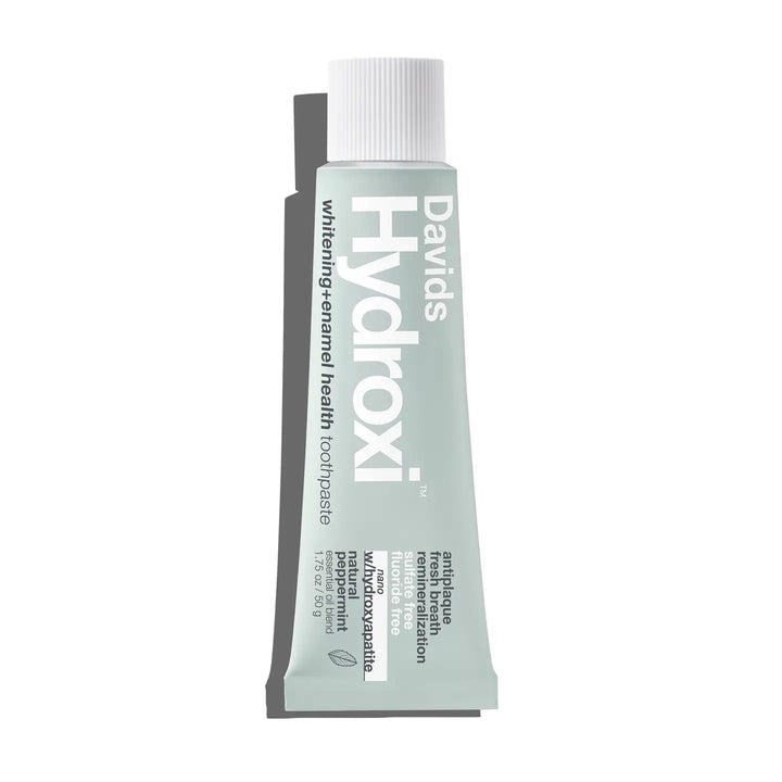 Davids Hydroxi™ Travel Size Toothpaste / Whitening + Enamel Health Nano-Hydroxyapatite / Peppermint / 1.75 oz