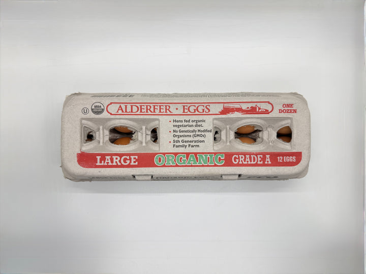 Eggs - Organic, Large, Alderfer