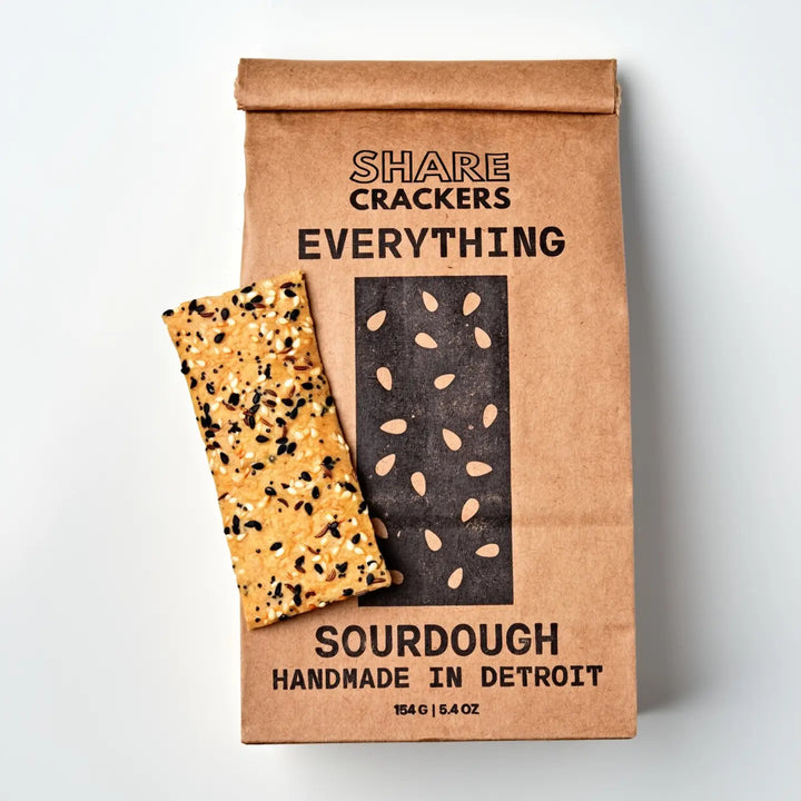 Everything Sourdough Crackers