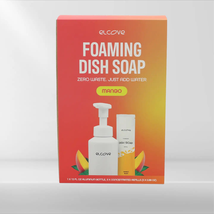 Foaming Dish Soap Starter Set - Mango