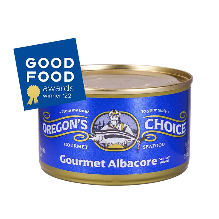 Gourmet Albacore Tuna, Lightly Salted Tinned Fish 7.5 oz