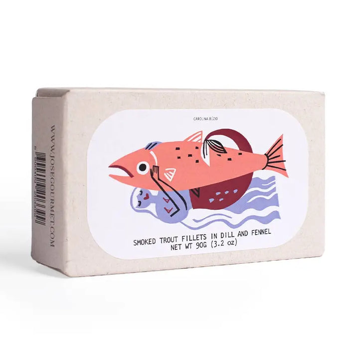 Jose Gourmet Cold-Smoked Trout Fillets in Dill and Fennel