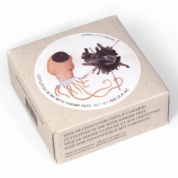 Jose Gourmet Cuttlefish in Ink with Shrimp Pate, 75g