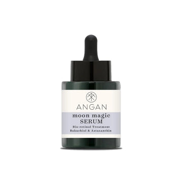 ANGAN moon magic SERUM bottle on a white background