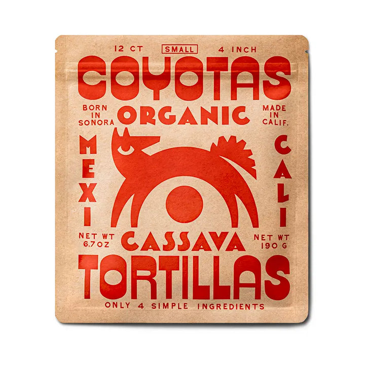 Organic Cassava Tortillas Small (4")