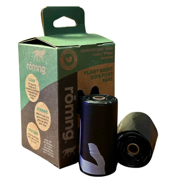Plant-Based Compostable Poop Bag Packages 6 Rolls | 90 Bags