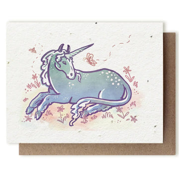 Unicorn Plantable Herb Seed Card