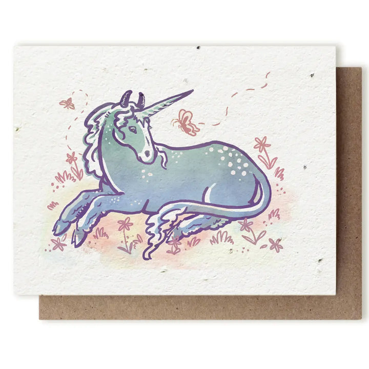 Unicorn Plantable Herb Seed Card