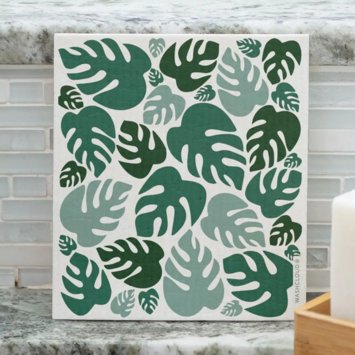 Washcloud® Monstera™ Swedish Dish Cloth - No Tox Life