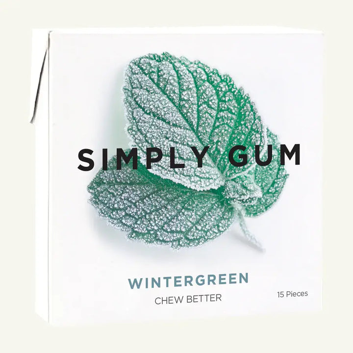 Wintergreen Chewing Gum - Natural + Plastic-Free