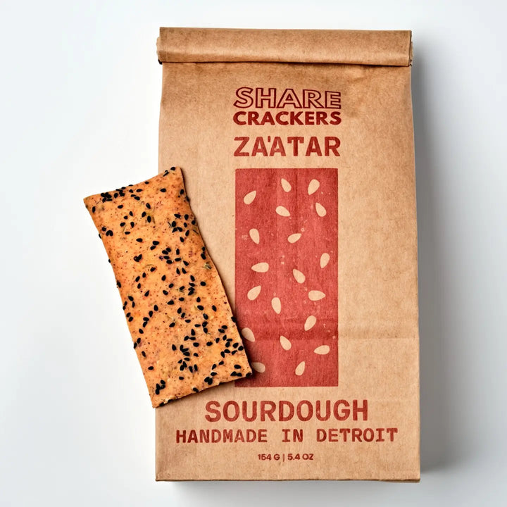 Za'atar Sourdough Crackers